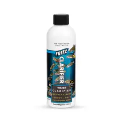 Fritz Clarifier, aquarium clarifier, water clarifier, flocculant, aquarium water treatment, clear cloudy tank, phosphate-free clarifier, freshwater clarifier, saltwater clarifier, pond clarifier, Fritz Aquatics clarifier, 8oz clarifier, 16oz clarifier