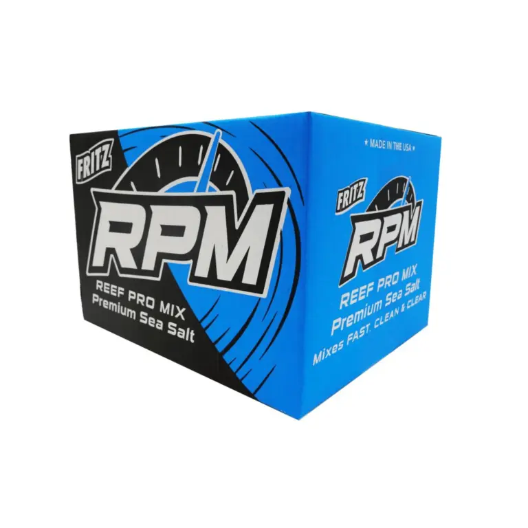 Fritz RPM salt, Reef Pro Mix marine salt, professional marine salt mix, high-calcium salt, premium reef salt, 6.5 kg marine salt, 25 kg marine salt, phosphate-free salt, nitrate-free reef salt, elevated buffer salt, fine grain reef salt