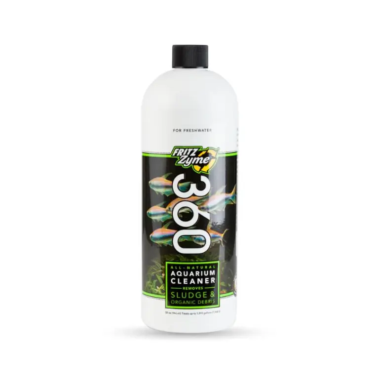 FritzZyme 360, biological aquarium cleaner, sludge digester, probiotic aquarium bacteria, freshwater tank cleaner, FritzZyme cleaner, organic waste breakdown, aquarium odor remover, filter support bacteria, non-toxic aquarium treatment