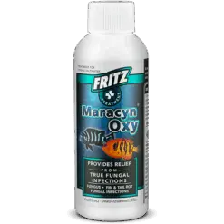 Fritz Maracyn Oxy, fungal fish treatment, fish egg fungus remedy, aquarium fungus medication, sodium chlorite treatment, fish tail rot cure, non-antibiotic fish medicine, 4oz Maracyn Oxy, freshwater saltwater disease treatment