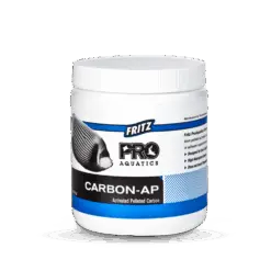FritzPro Carbon AP, activated pellet carbon, aquarium activated carbon, 4 mm carbon pellets, freshwater carbon media, saltwater carbon filter, phytate-free carbon, high-density carbon pellets, FritzPro carbon pellets, filter media reactor carbon