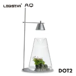 LEDSTAR AQ-DOT Ver2, AQ-DOT II, WRGB nano light, desktop terrarium lamp, USB WRGB plant light, touch control nano LED, dew collection jar light, wabi kusa lamp, 7W USB desktop LED, ecological bottle light, stainless steel plant lamp