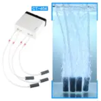 Sunsun CT‑404, 4‑way air pump, aquarium air pump kit, multi-outlet air pump, quiet air pump, sponge filter air pump, hydroponic air pump, low-noise aquarium aerator, Sunsun air pump 8 W