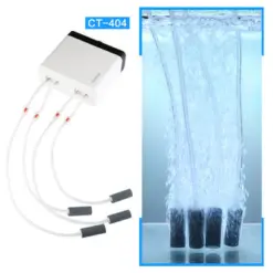 Sunsun CT‑404, 4‑way air pump, aquarium air pump kit, multi-outlet air pump, quiet air pump, sponge filter air pump, hydroponic air pump, low-noise aquarium aerator, Sunsun air pump 8 W