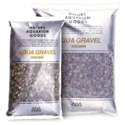ADA Aqua Gravel, natural aquarium gravel, river gravel substrate, inert aquarium gravel, decorative aquarium gravel, under-gravel filter gravel, planted tank gravel, Japanese river gravel, cosmetic aquarium gravel, 2‑5 mm aquarium gravel