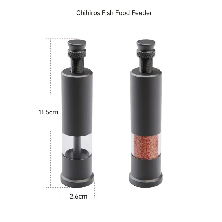 Buy Chihiros Fish Food Feeder, nano aquarium feeder, precision fish feeder, 1.5 mm pellet feeder, manual aquarium food dispenser, acrylic food feeder, Chihiros feeding tool, overfeeding prevention feeder, small tank fish feeder, adjustable food dispenser