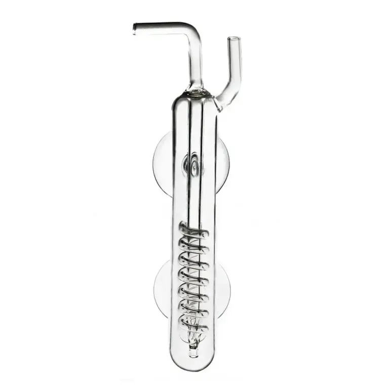 Chihiros CO₂ bubble counter, spiral bubble counter, aquarium CO₂ monitor, borosilicate glass CO₂ counter, CO₂ dosing tool, aquarium accessory, bubble count monitor, CO₂ precision dosing, decorative CO₂ counter, Chihiros CO₂ accessory