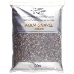 ADA Aqua Gravel, natural aquarium gravel, river gravel substrate, inert aquarium gravel, decorative aquarium gravel, under-gravel filter gravel, planted tank gravel, Japanese river gravel, cosmetic aquarium gravel, 2‑5 mm aquarium gravel