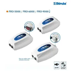 Shiruba PRO-3000 air pump, Shiruba PRO-6000 air pump, Shiruba PRO-9000 air pump, aquarium air pump India, best air pump for large aquarium, quiet fish tank air pump, Shiruba air pump price India, Shiruba PRO series review, aquarium aerator for planted tanks, high output aquarium air pump