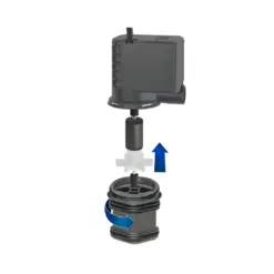 JUWEL Eccoflow Pump, aquarium circulation pump, silent aquarium pump, energy-saving aquarium pump, aquarium pump with double bearing impeller, VDE certified pump, aquarium pump for BioFlow filter, aquarium pump 300 l/h, 500 l/h aquarium pump, 600 l/h aquarium pump, 1000 l/h aquarium pump, 1500 l/h aquarium pump, ceramic axle aquarium pump, saltwater aquarium pump, aquarium filtration pump