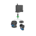 JUWEL Eccoflow Pump, aquarium circulation pump, silent aquarium pump, energy-saving aquarium pump, aquarium pump with double bearing impeller, VDE certified pump, aquarium pump for BioFlow filter, aquarium pump 300 l/h, 500 l/h aquarium pump, 600 l/h aquarium pump, 1000 l/h aquarium pump, 1500 l/h aquarium pump, ceramic axle aquarium pump, saltwater aquarium pump, aquarium filtration pump