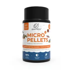Buy Zewa advanced micro pellets fish food, buy micro pellets fish food India, best food for small tropical fish, slow sinking pellets for tetras, betta fish micro pellets, high protein aquarium fish food, tropical fish food online India, color enhancing fish pellets, food for guppies and barbs, dwarf cichlid micro pellets