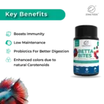 Buy Zewa betta bites fish food, buy betta food online India, best food for betta fish, floating pellets for bettas, high protein betta bites, aquarium betta food India, color enhancing food for bettas, siamese fighting fish food, small bites for betta fish, premium betta pellets India