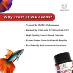 Buy Zewa guppy bites fish food, buy guppy food online India, best food for guppies, floating pellets for guppies, livebearer fish food India, guppy breeding food, premium guppy pellets, small fish food for guppies, mollies platys swordtails food, color enhancing guppy food