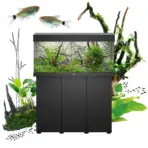 Juwel Rio 125 LED aquarium with stand, MultiLux LED aquarium, complete aquarium set, energy-efficient aquarium lighting, waterproof LED light unit, BioFlow filter system, Eccoflow pump, AquaHeat heater, 125 liter aquarium, aquarium with cabinet, modern aquarium design, German aquarium quality, aquarium storage stand, aquarium filtration system, adjustable aquarium heater