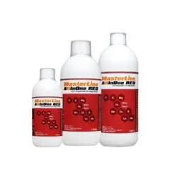 Buy MasterLine All in One Red, MasterLine Red fertiliser India, aquarium fertiliser for red plants, liquid iron aquarium fertiliser, planted tank red colour enhancer, high tech aquascape fertiliser, all in one red nutrients, MasterLine All in One India, macro micro aquarium fertiliser, aquarium plant colour booster