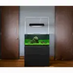 Buy aquarium cabinet India, engineered wood aquarium stand, ADA style aquarium cabinet, aquarium stand black white grey, aquarium furniture India, planted tank cabinet, aquarium stand for 4 feet tank, aquarium cabinet with push lock doors, modern aquarium stand India, aquarium cabinet 75cm height