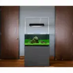 Buy aquarium cabinet India, engineered wood aquarium stand, ADA style aquarium cabinet, aquarium stand black white grey, aquarium furniture India, planted tank cabinet, aquarium stand for 4 feet tank, aquarium cabinet with push lock doors, modern aquarium stand India, aquarium cabinet 75cm height
