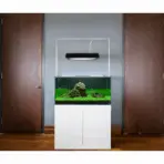 Buy aquarium cabinet India, engineered wood aquarium stand, ADA style aquarium cabinet, aquarium stand black white grey, aquarium furniture India, planted tank cabinet, aquarium stand for 4 feet tank, aquarium cabinet with push lock doors, modern aquarium stand India, aquarium cabinet 75cm height