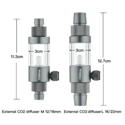 Buy Chihiros External CO2 Diffuser, Chihiros inline CO2 diffuser, Chihiros CO2 diffuser India, aquarium CO2 atomizer India, planted tank CO2 diffuser, Chihiros external diffuser M 12/16, Chihiros external diffuser L 16/22, CO2 diffuser for canister filter, external aquarium CO2 system, Chihiros CO2 accessories India