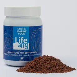 Life AAYU Marine Premium, marine fish food India, reef fish pellets, premium saltwater fish food, clownfish premium food, krill marine pellets, spirulina marine fish food, reef-safe fish diet, high protein marine pellets, colourful marine fish diet