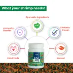 Buy Life AAYUH Shrimp Regular, shrimp food India, 15g shrimp food, 30g shrimp food, neocaridina food, caridina shrimp diet, daily shrimp pellets, spirulina shrimp food, sinking shrimp pellets, aquarium shrimp food India