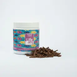 Buy Life AAYU Cichlid Large, large cichlid food India, Oscar fish food pellets, monster fish pellets, high protein cichlid diet, large cichlid daily food, floating large pellets, colour enhancing cichlid food, Texas cichlid diet, Green Terror food