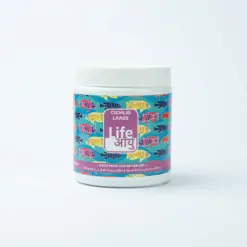 Buy Life AAYU Cichlid Large, large cichlid food India, Oscar fish food pellets, monster fish pellets, high protein cichlid diet, large cichlid daily food, floating large pellets, colour enhancing cichlid food, Texas cichlid diet, Green Terror food