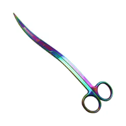 Buy MasterLine Wave Scissors India, MasterLine Wave Scissor Multicolor 19cm India, MasterLine aquascaping scissors curved, MasterLine plant trimming tool India, curved aquarium scissors India, MasterLine aquascape tools India, planted tank maintenance scissors, buy MasterLine Wave Scissors online India, aquarium carpet trimming tool India