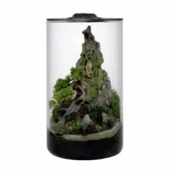 Buy Wabi Kusa Bio Cylinder 150 India, Wabi Kusa LED display India, Wabi Kusa glass cylinder India, Wabi Kusa mini terrarium India, moss terrarium with LED India, indoor plant cylinder India, aquascaping Wabi Kusa setup India, Wabi Kusa Bio Cylinder black white India, buy Wabi Kusa LED terrarium online India
