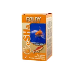 Buy eSHA Goldy India, goldfish health conditioner, fancy goldfish care India, goldfish immune booster, aquarium goldfish supplement, cold water fish vitality booster, goldfish water treatment, eSHA goldfish conditioner, goldfish stress reducer, healthy goldfish aquarium India