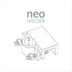 Buy Aquario Neo Holder Ver2, Neo Holder India, aquarium tube holder India, CO2 tube clip India, Aquario hose holder, aquarium cable organizer, planted tank tubing holder, aquascaping equipment holder, aquarium rim clip India, Aquario Neo accessories India