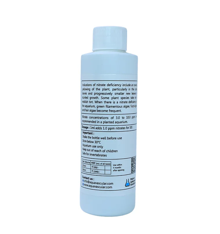 Buy Aquavascular P-Boost, aquarium phosphorus fertilizer India, phosphorus supplement aquarium plants, planted tank P fertilizer, liquid phosphorus aquarium, aquarium plant macronutrient fertilizer, CO2 tank phosphorus dosing, stem plant fertilizer India, planted tank deficiency correction, aquatic plant phosphorus booster
