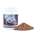 Buy Life AAYU Arowana Silver, arowana fish food India, silver arowana pellets, floating predator fish food, 100g arowana food, 300g arowana feed, 450g arowana pellets, 1kg arowana diet, insect protein arowana food, high protein carnivore fish pellets