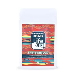 Buy Life AAYU Blood Worm Gel Mix, bloodworm gel mix for fry, soft fish food for nano tanks, gel food for baby fish, high protein fry food India, bloodworm based gel diet, nano fish soft food, fry growth gel mix, alternative to live bloodworms, protein boost for fry and nano fish