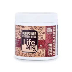 Buy Life AAYU Bug Power Protein Bites, carnivorous fish food India, predator fish pellets, insect protein fish food, BSFL fish pellets, 100g predator fish food, 200g carnivore fish diet, high protein monster fish food, Oscar bug protein food, Snakehead fish pellets