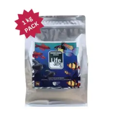 Buy Life AAYU Premium Breeder Pack, breeder fish food India, 1kg breeder pellets, small medium large fish pellets, high protein breeder feed, grow out fish food, premium tropical fish pellets, community fish daily diet, aquarium bulk fish food, spirulina breeder pellets