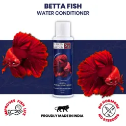 Buy Sunken Garden Betta Fish Water Conditioner, Betta water treatment India, aquarium water conditioner India, dechlorinator for Betta, fin rot prevention water conditioner, pH stabiliser fish tank, tropical aquarium water treatment, Indian Betta safe water conditioner