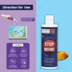 Buy Sunken Garden Stop Worms, aquarium dewormer India, fish deworming treatment, internal parasite remover for fish, tapeworm treatment aquarium, roundworm treatment fish tank, gut parasite remedy fish, quarantine dewormer for fish, safe dewormer for community tanks, freshwater fish parasite treatment