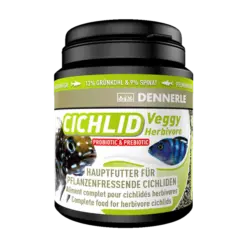 Buy Dennerle Cichlid Veggy Feed, Dennerle Cichlif Veggy 200ml, vegetable cichlid food, herbivorous cichlid feed India, plant based cichlid food, slow sinking cichlid granules, African cichlid veg food, aquarium fish food for cichlids, premium cichlid feed India, low waste aquarium fish food