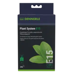 Buy Dennerle Plant System E15, aquarium iron fertilizer tablets, iron deficiency aquarium plants, planted aquarium fertilizer India, iron tablets for aquarium plants, Dennerle E15 dosage, freshwater plant fertilizer tablets, aquarium plant yellow leaves solution, iron fertilizer for planted tank India
