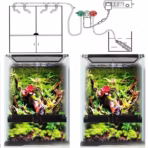 Buy MIUS C400 Rainforest Sprinkler Pump Kit, high pressure misting pump terrarium India, MIUS C400 misting system, rainforest sprinkler pump vivarium, dart frog misting system, reptile humidity control pump, paludarium misting pump kit, tropical plant misting system