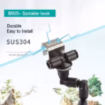 Buy MIUS fixing clamp for spray head, aquarium misting nozzle clamp, terrarium spray head holder India, stainless steel spray clamp, misting system glass clamp, MIUS spray nozzle mount, fogger spray head clamp, terrarium misting accessories