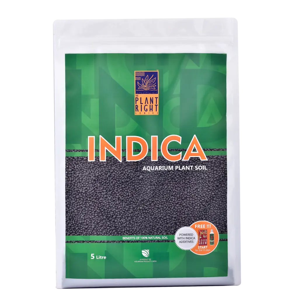 Indica Aqua Soil for Planted Aquariums - aquarium plant soil India, Indica Aqua Soil, planted aquarium substrate, aquascaping soil India, aquatic plant growth substrate, pH lowering aquarium soil, Indian river soil aquarium, nutrient-rich aquarium substrate, long-lasting aquarium soil, no rinse plant soil, aquarium substrate for beginners India, best soil for planted tank India, terrarium substrate, paludarium soil, aquarium products India, soil for lush aquarium plants