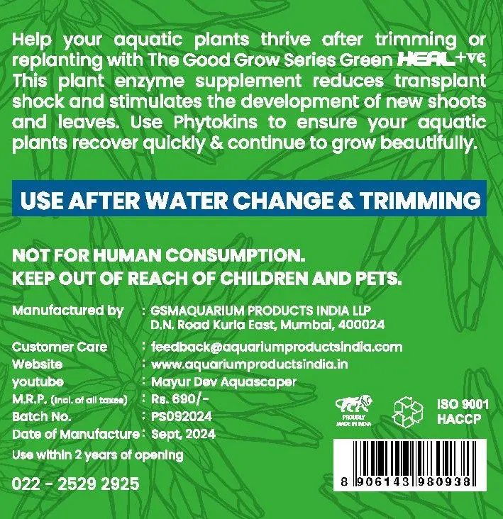 The Good Grow Series HEAL 50ml - aquarium plant recovery, aquatic plant shock treatment, plant growth booster India, aquascape plant enzyme, freshwater plant care, new plant growth aquarium, plant trimming recovery solution, aquarium plant health supplement, aquatic plant vitality enhancer, The Good Grow Series HEAL, 50ml plant supplement, planted tank recovery, plant stress reducer aquarium