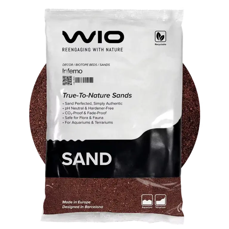 Buy WIO Inferno Sand India Online, aquarium sand inferno colour India, natural aquarium sand freshwater, shrimp safe aquarium sand, decorative sand for planted tank, inert aquarium sand India, aquascaping sand warm tone, WIO Inferno Sand 2kg, WIO Inferno Sand 5kg