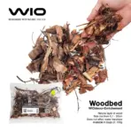 Buy WIO Woodbed Biotope Bed Online India, biotope aquarium wood substrate India, blackwater aquarium substrate, natural wood bed aquarium, WIO biotope bed 150g, forest stream aquarium substrate, nature aquascape materials, inert biotope substrate India