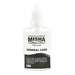 Misha General Care Aquarium Supplement - 30ml - Misha General Care, aquarium supplement India, fish tank nutrient booster, freshwater aquarium care, liquid fish supplement, aquarium vitamins, plant growth enhancer, aquarium health product, Indian aquarium accessories, fish immunity supplement
