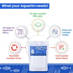 TCWS Aquarium Filter Matt - TCWS filter mat, aquarium filter media, mechanical filtration mat, fish tank filter pad, aquarium water clarity India, cuttable filter floss for aquarium, fish tank clean water solution, aquarium pre-filter, filter foam aquarium, fish tank filtration