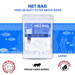 TCWS Net Bag Large for Aquarium Filter Media - TCWS Net Bag Large, aquarium filter bag, large filter media bag, aquarium media pouch, reusable filter bag, biological filter media bag, chemical filter media bag, mechanical filter media bag, fish tank filter accessories, filter media holder, aquarium filtration solutions India, buy filter bags online, aquarium media organizer